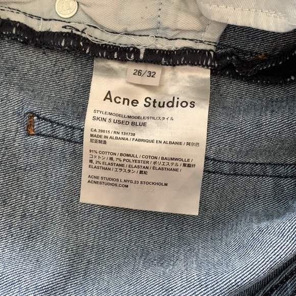 Acne Studios Skin 5 Blue Jeans - Picture 7 of 12
